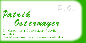 patrik ostermayer business card